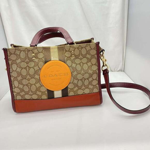 COACH Dempsey Carryall Signature Jacquard Stripe Tote Bag L2039-4113 Coach